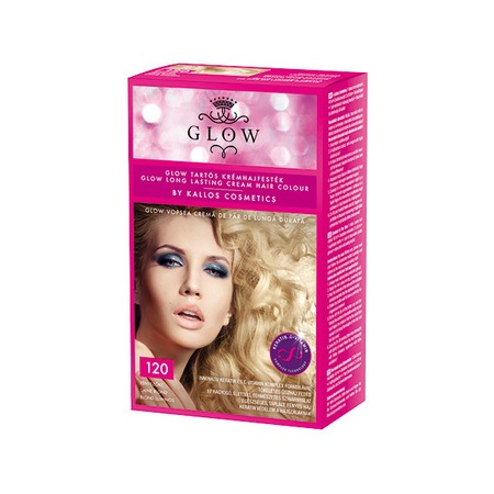 Vopsea de par Glow Kallos 40ml,nr.120 blond luminos