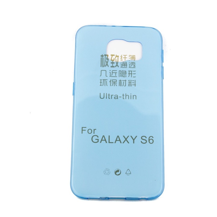 Кейс Съвместим с Samsung Galaxy S6 G920 - ултра тънък син силикон
