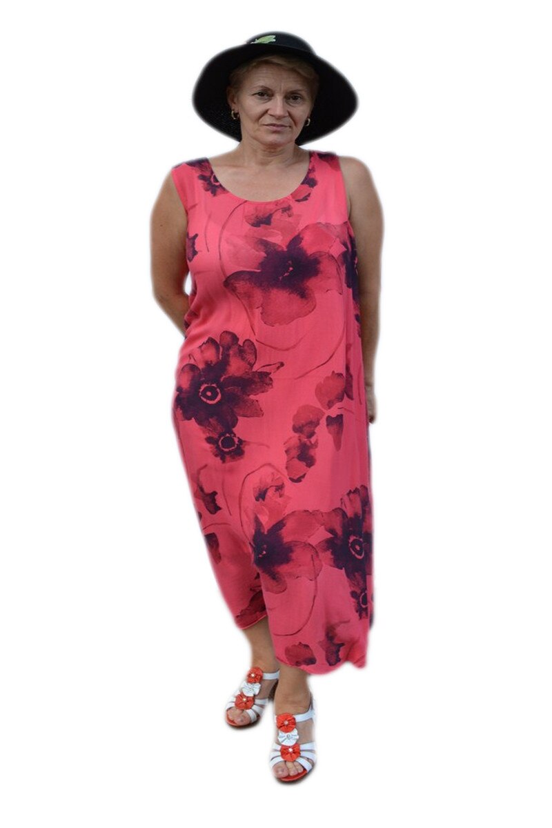 Rochie casual,material subtire ,D&J Exclusive,, Corai