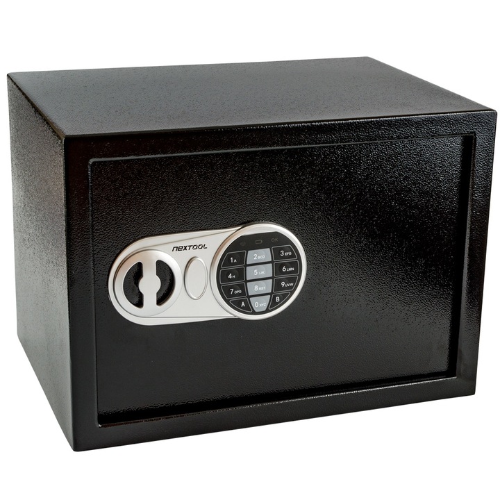 Електронен сейф Nextool HS-N25, 250x350x250 мм, Черен