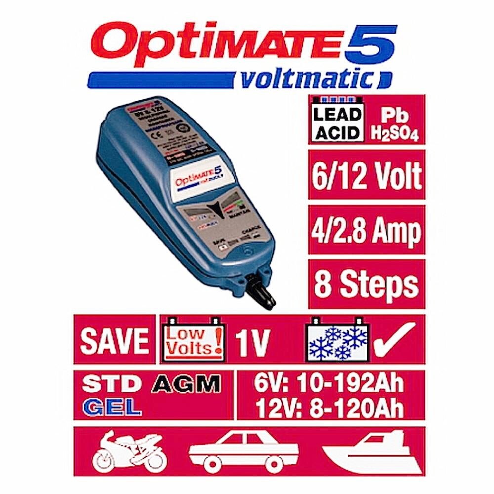 TecMate - Redresor/tester OPTIMATE 6 Ampmatic