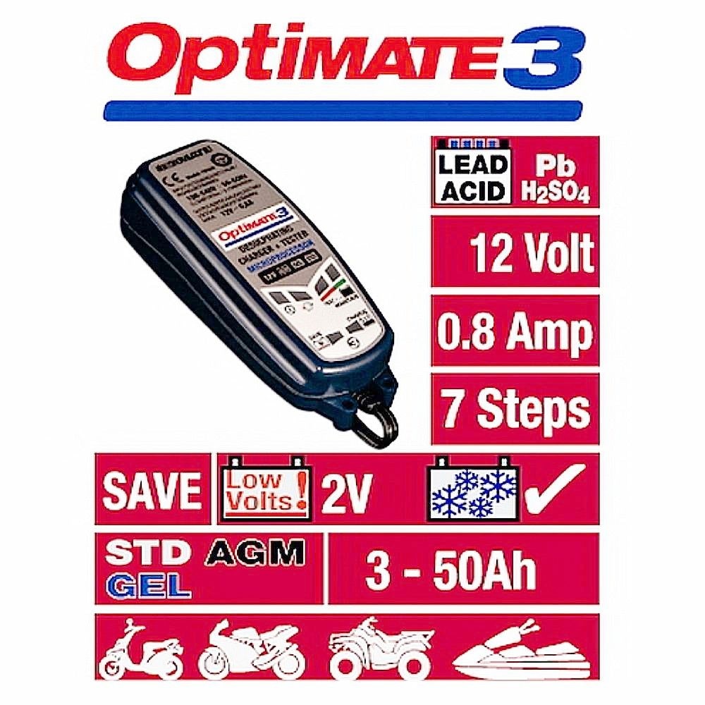 Redresor/Tester Tecmate Optimate 3