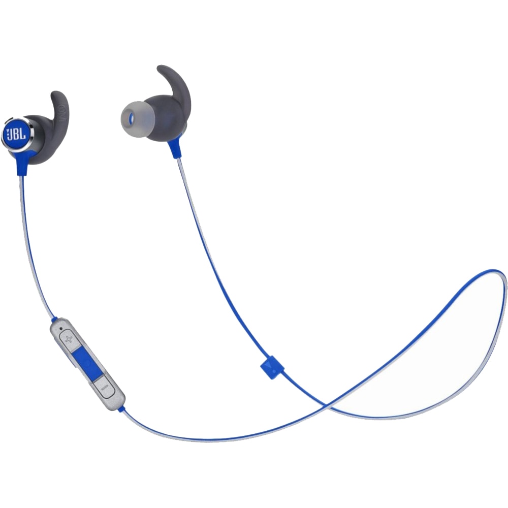 Casti sport In Ear JBL Reflect Mini 2, Wireless, Bluetooth, Autonomie 10 ore, Albastru