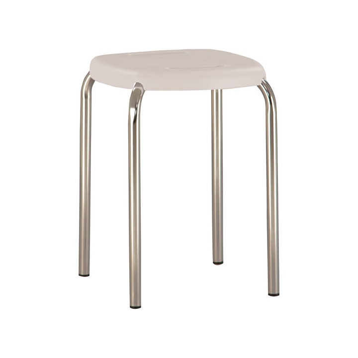 Scaun bucatarie Beetle Chrome, Alb