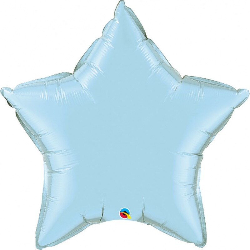 Balon folie metalizat stea light blue - 36