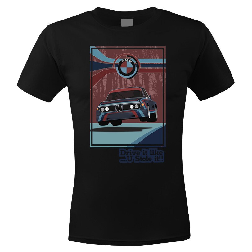 Tricou Personalizat Bmw E9, ADLER, Negru, S