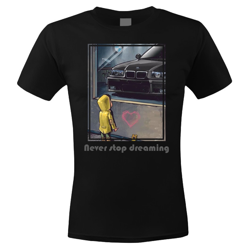Tricou Personalizat Bmw E34, ADLER, Negru, L