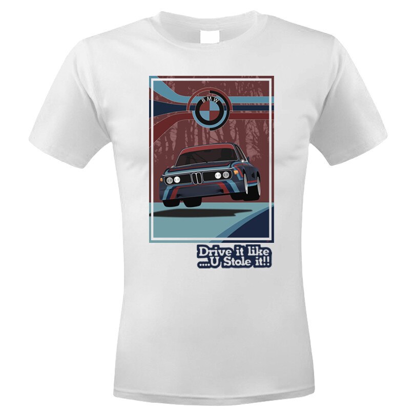 Tricou Personalizat Bmw E9, ADLER, Alb, XL