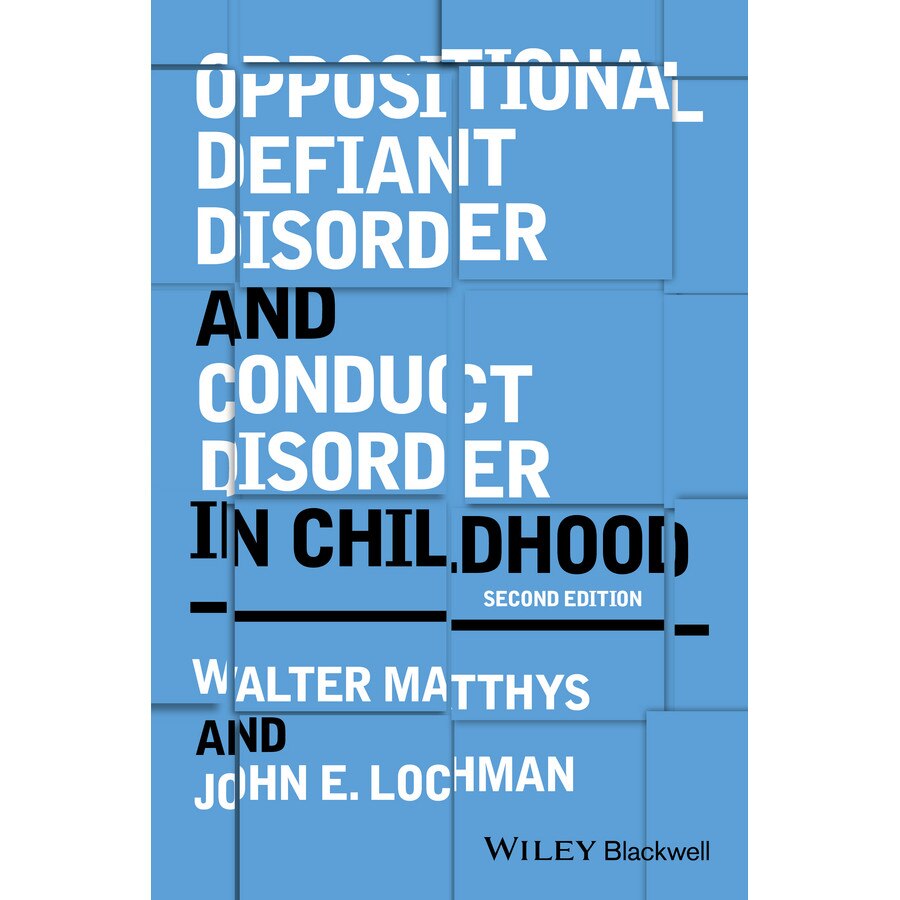 Oppositional Defiant Disorder and Conduct Disorder in Childhood de Walter Matthys [Hardback]