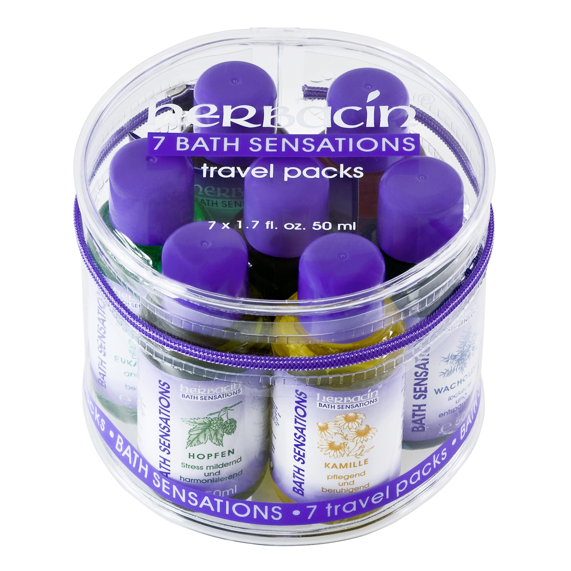 Set uleiuri de baie, Herbacin, 7 x 50 ml