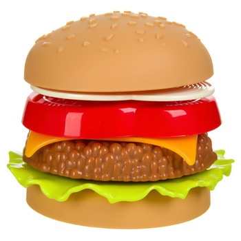 Jucarie pentru copii S-Toys, hamburger din plastic, 7x6 cm Jucarie pentru copii S-Toys, hamburger din plastic, 7x6 cm