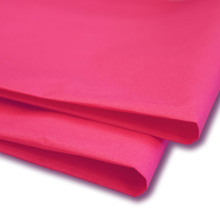 Pachet 50 bucati, Hartie matase, Passion Pink, 76 x 50 cm