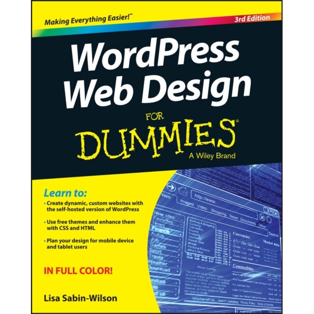 Wordpress Web Design for Dummies de Lisa Sabin/-/Wilson