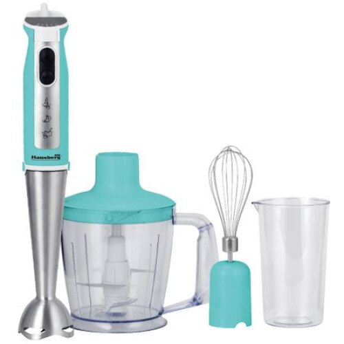 Blender Electric, HAUSBERG , 1000 W Bleu si Set cutite 3 piese