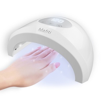 Lampa UV LED 48W pentru manichiura, timer cu 30-120 secunde, senzor infrarosu, Mafiti Lampa UV LED 48W pentru manichiura, timer cu 30-120 secunde, senzor infrarosu, Mafiti