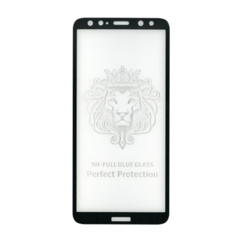 Folie sticla full size cu adeziv pe toata suprafata, Gema, pentru Huawei Mate 10 Lite, negru