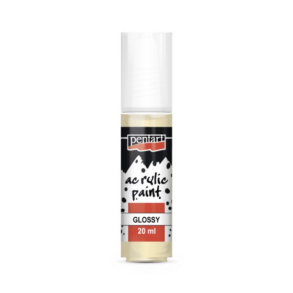 Vopsea acrilica lucioasa pe baza de apa Pentart - bej, 20 ml