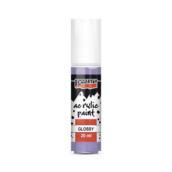 Vopsea acrilica lucioasa pe baza de apa Pentart - violet deschis, 20 ml
