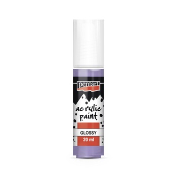 Vopsea acrilica lucioasa pe baza de apa Pentart - violet deschis, 20 ml Vopsea acrilica lucioasa pe baza de apa Pentart - violet deschis, 20 ml