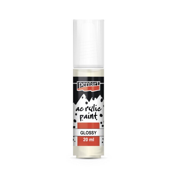 Vopsea acrilica lucioasa pe baza de apa Pentart - ivoriu, 20 ml