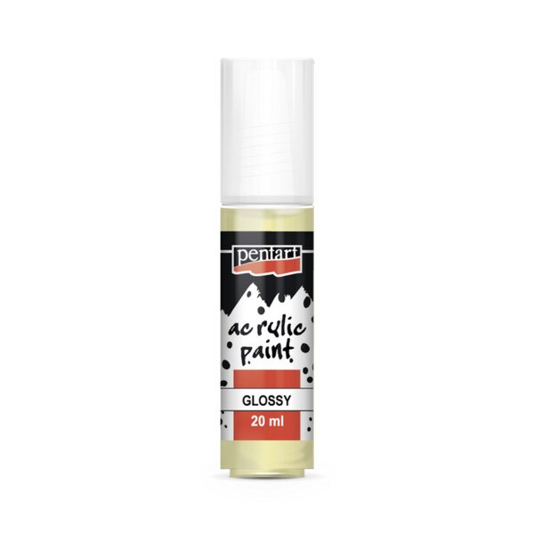 Vopsea acrilica lucioasa pe baza de apa Pentart - unt, 20 ml