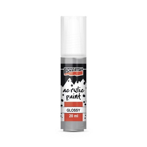 Vopsea acrilica lucioasa pe baza de apa Pentarn, gri 20 ml