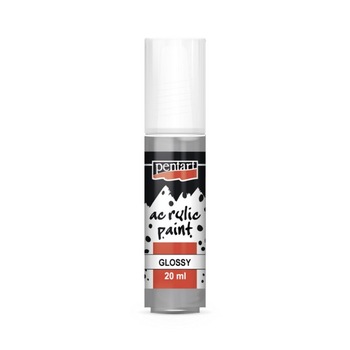 Vopsea acrilica lucioasa pe baza de apa Pentarn, gri 20 ml Vopsea acrilica lucioasa pe baza de apa Pentarn, gri 20 ml