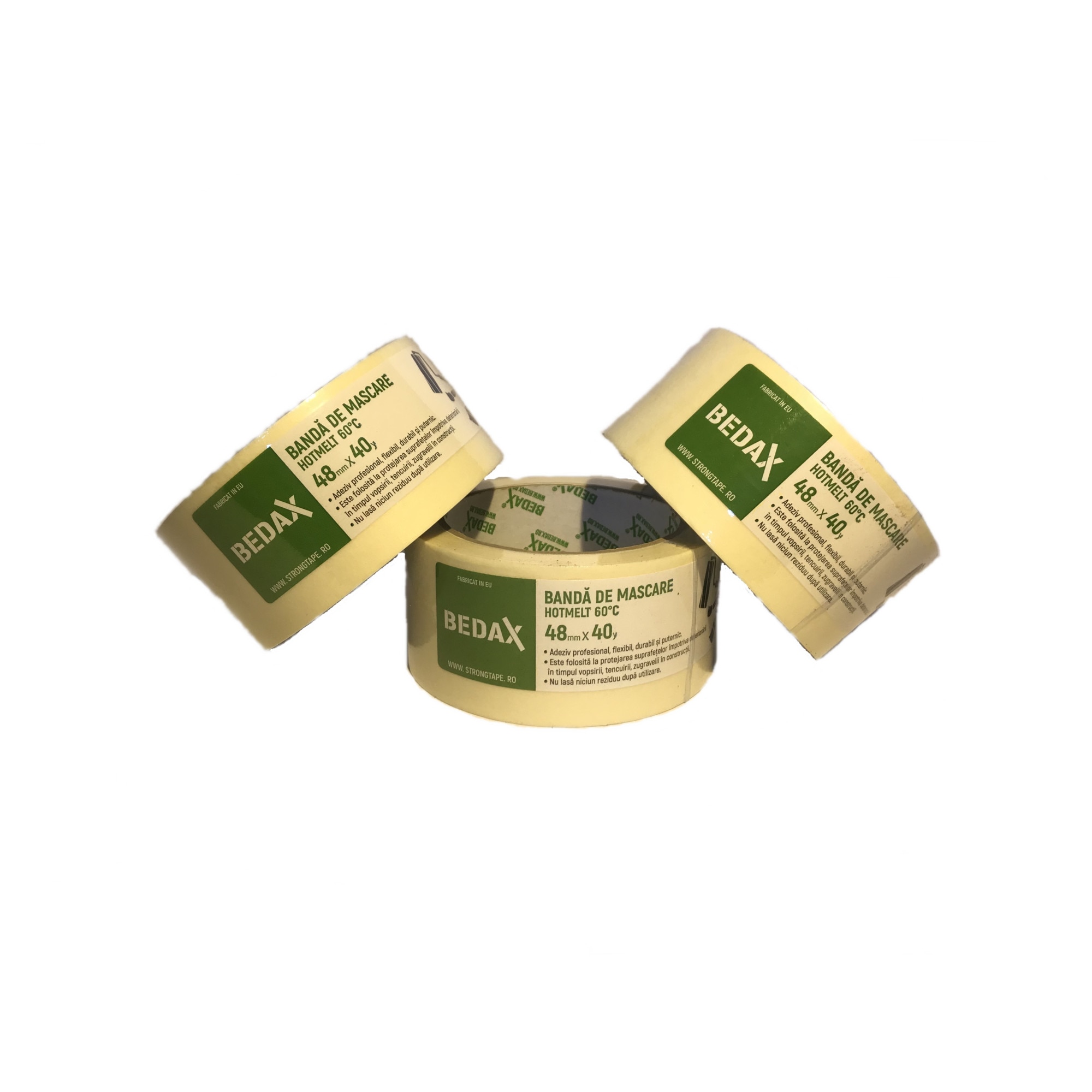 Pachet 3 bucati banda adeziva de mascare, Bedax