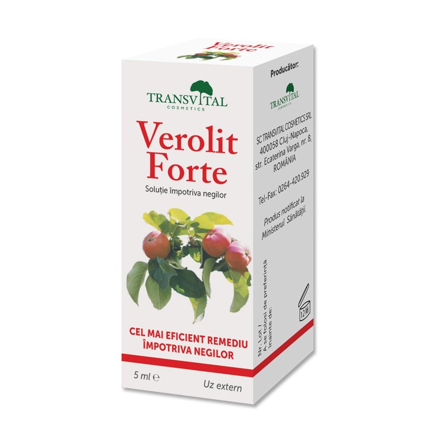 Soluție împotriva negilor Verolit Forte, 5 ml, Transvital