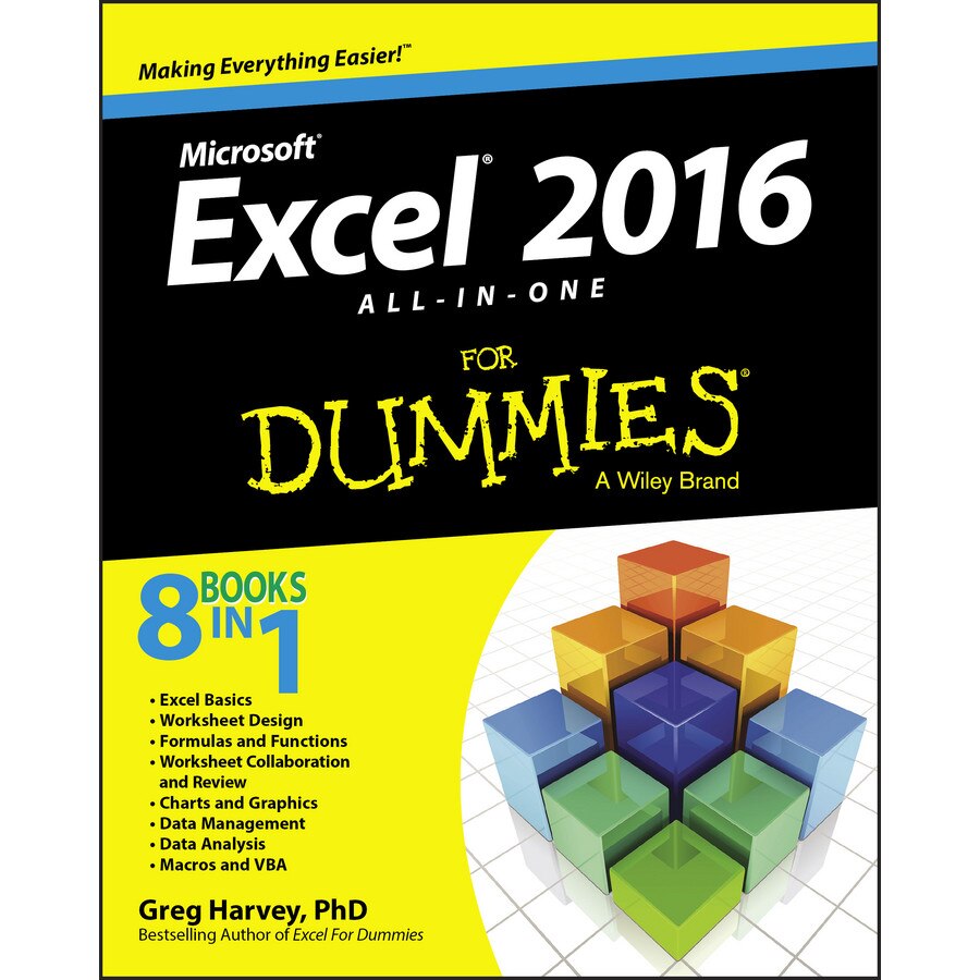 Excel 2016 All/-/in/-/One For Dummies de Greg Harvey
