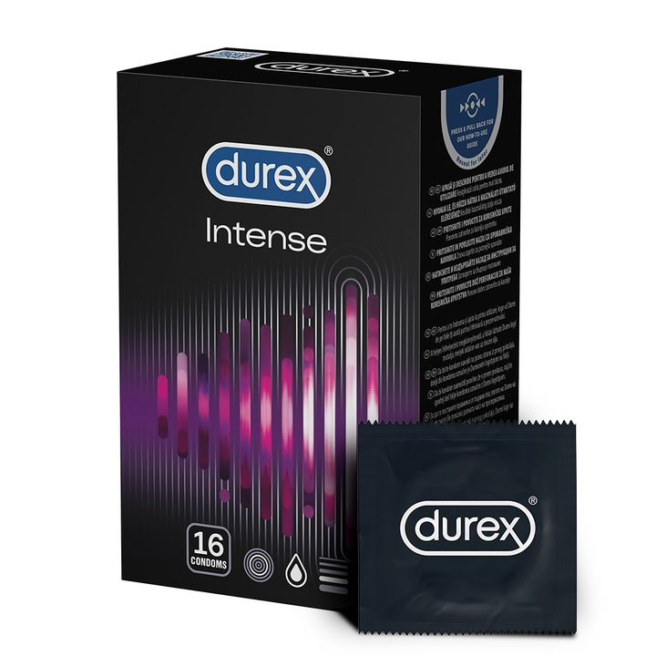 Durex Intense Orgasmic óvszer, 16 db