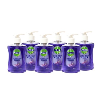 Sapun lichid antibacterian Dettol Soothe, 6 x 250 ml Sapun lichid antibacterian Dettol Soothe, 6 x 250 ml