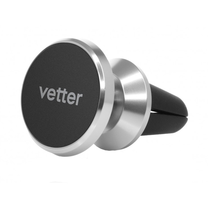 Suport auto Vetter Air Vent Magnetic 2nd Gen, Aluminum, Silver