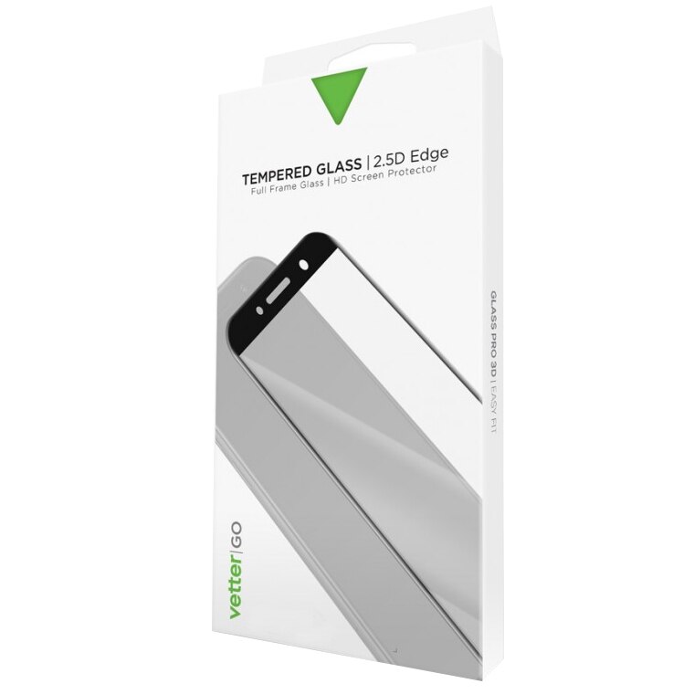 Folie de protectie Vetter GO Tempered Glass Full Frame pentru Samsung Galaxy A6 (2018), Black