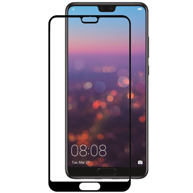 Folie de protectie Vetter GO Tempered Glass Full Frame pentru Huawei P20, Black