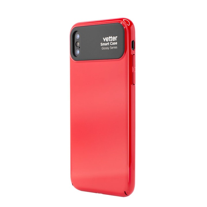 Предпазен калъф Vetter Smart Case Glossy Series за Apple iPhone X, Red