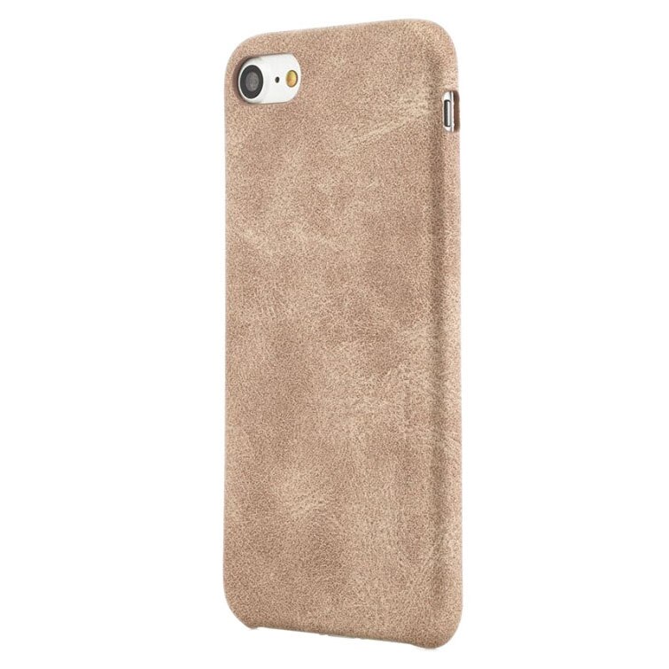 Husa de protectie Vetter Clip-On Leather Feel pentru Apple iPhone 8 / iPhone 7, Gold