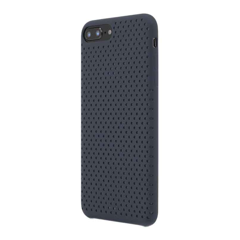 Husa de protectie Vetter Clip-On Silk Dot Design pentru Apple iPhone 8 Plus / iPhone 7 Plus, Blue