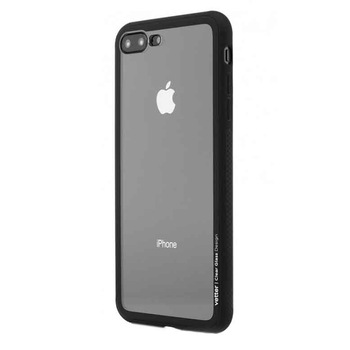 Husa de protectie Vetter Clear Back Glass pentru Apple iPhone 8 Plus / iPhone 7 Plus, Black Husa de protectie Vetter Clear Back Glass pentru Apple iPhone 8 Plus / iPhone 7 Plus, Black