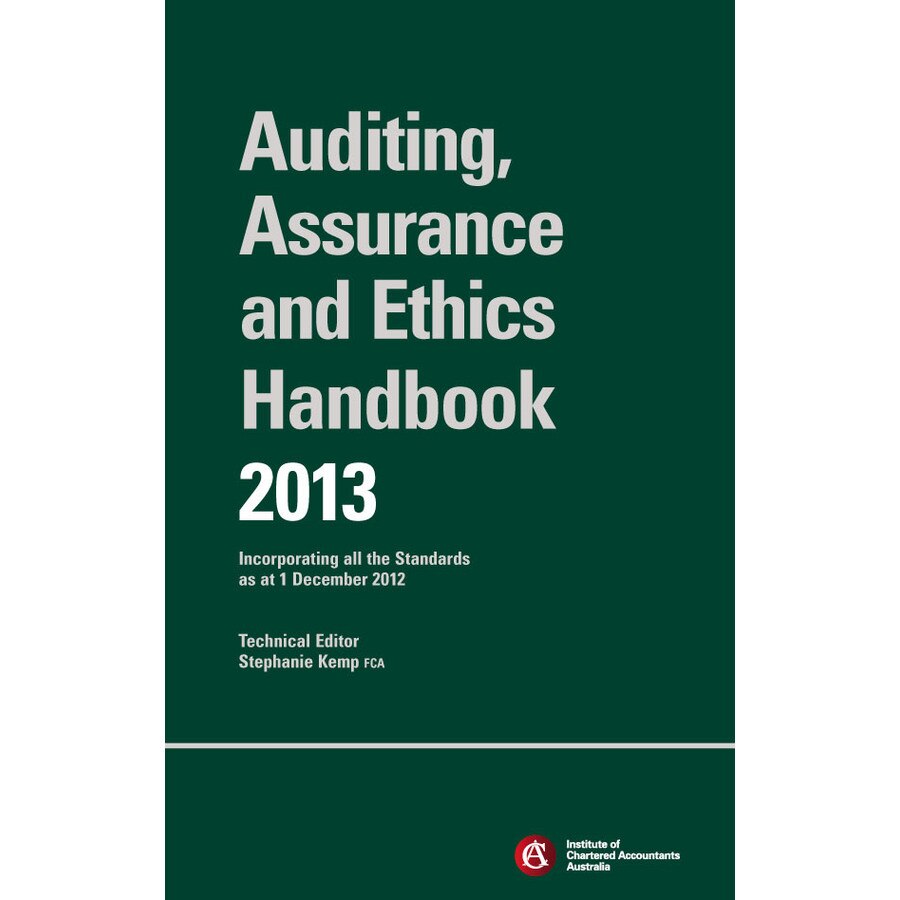 Chartered Accountants Auditing & Assurance Handbook 2013 + Wiley E/-/Text de ICAA (Institute of Chartered Accountants Australia)