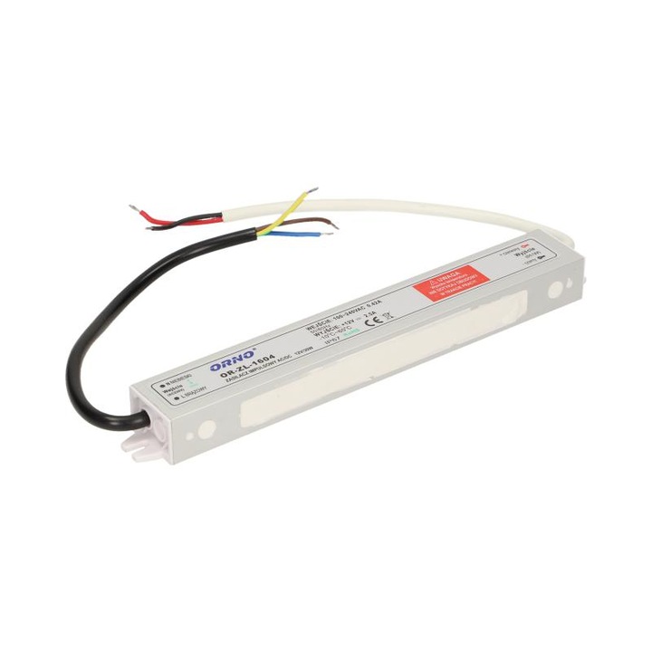 Transformator pentru LED 30W 2.5A AC/DC12V IP67, pentru exterior