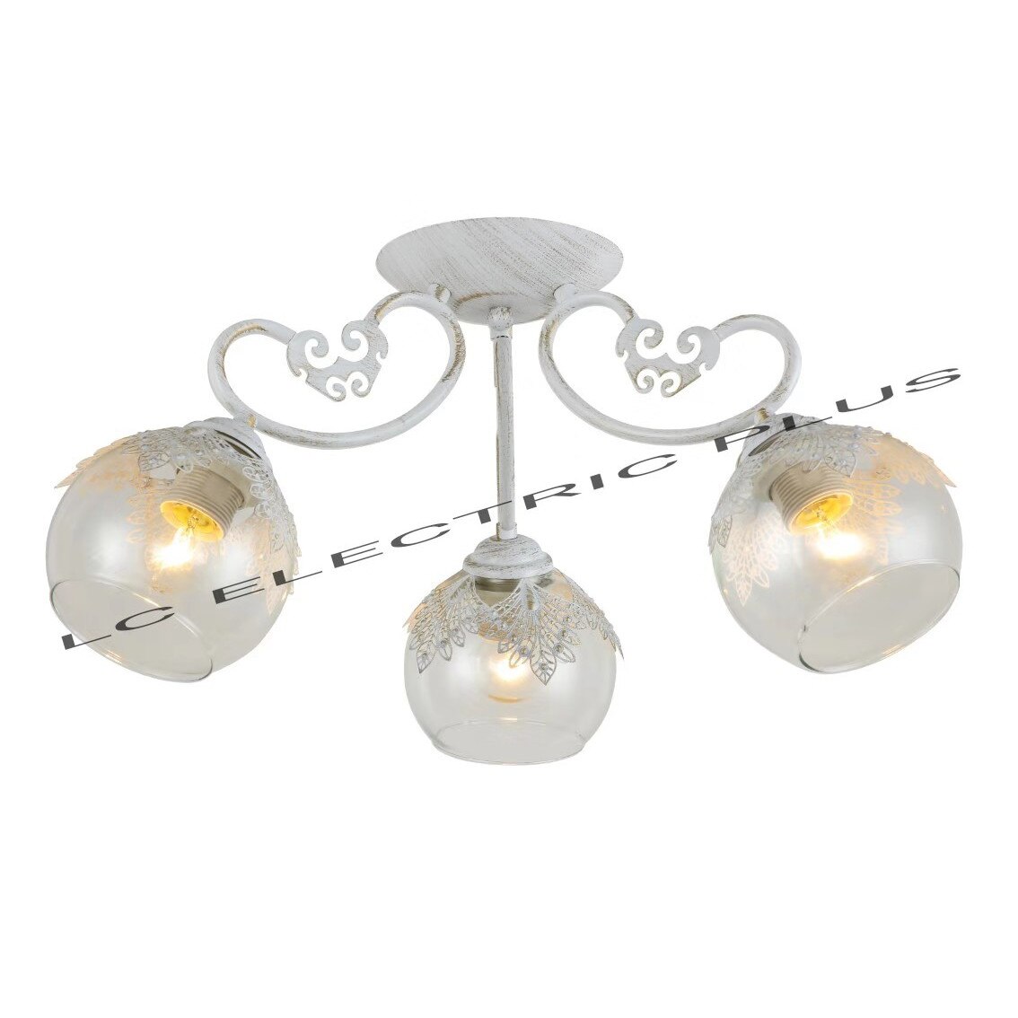 Lustra Joyce 3XE27,alb antichizat
