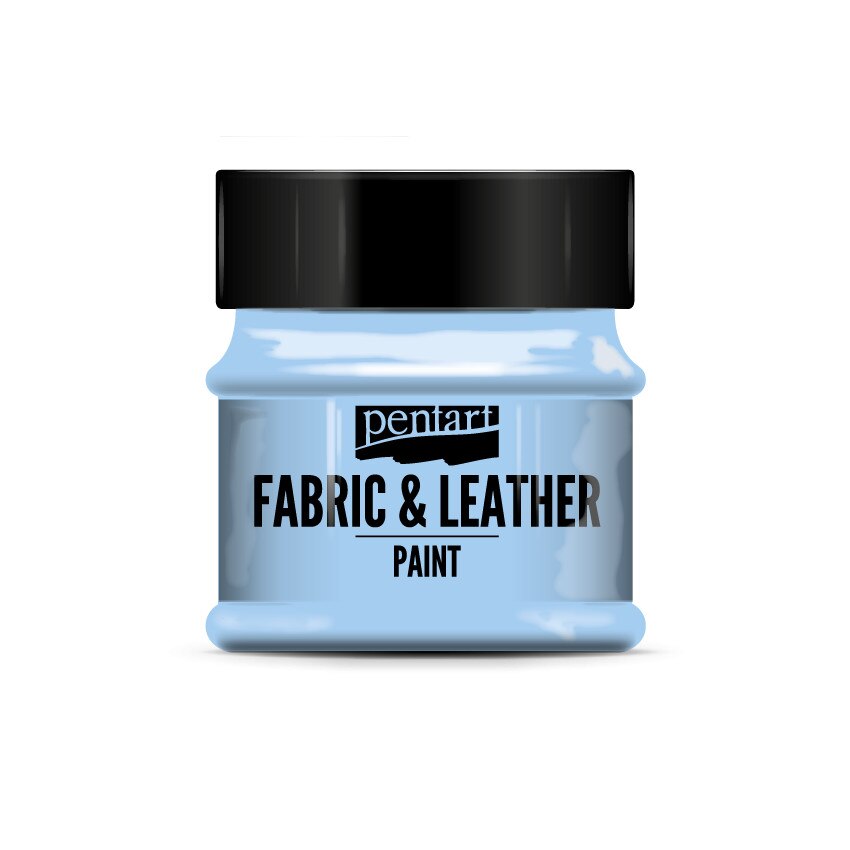 Vopsea pentru piele si textile Pentart - albastru cer, 50 ml