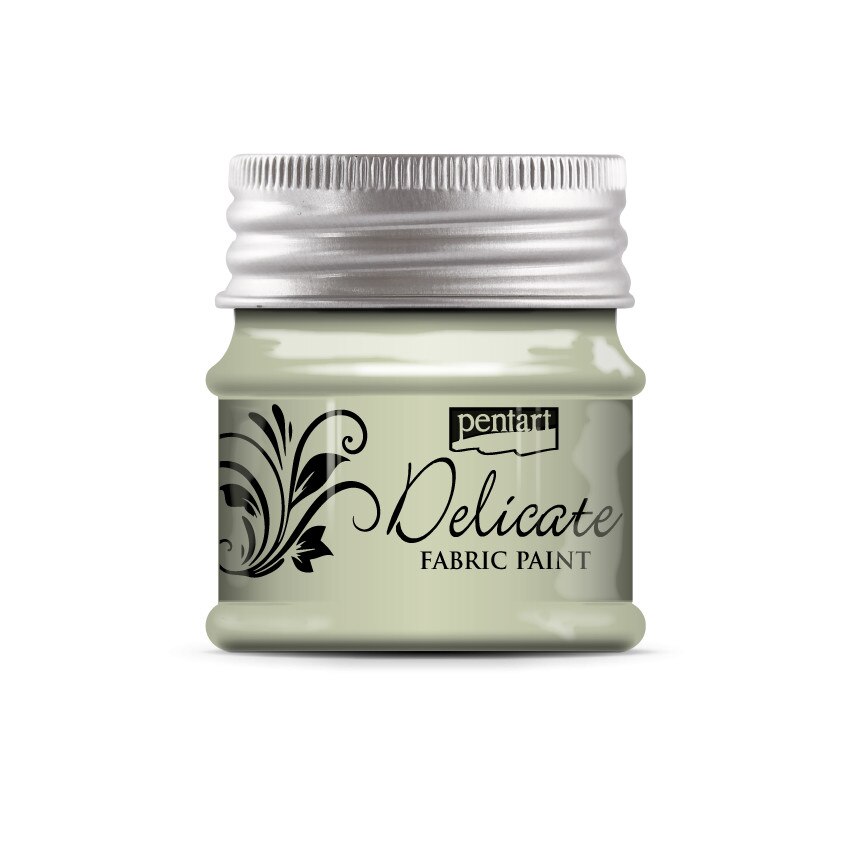 Vopsea pentru textile DELICATE, Pentart- aur alb, 50ml