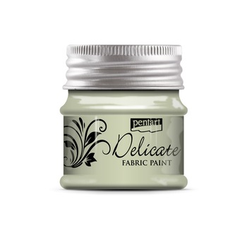 Vopsea pentru textile DELICATE, Pentart- aur alb, 50ml Vopsea pentru textile DELICATE, Pentart- aur alb, 50ml