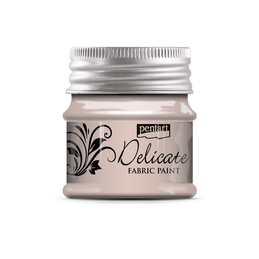 Vopsea pentru textile DELICATE, Pentart - trandafir auriu, 50 ml