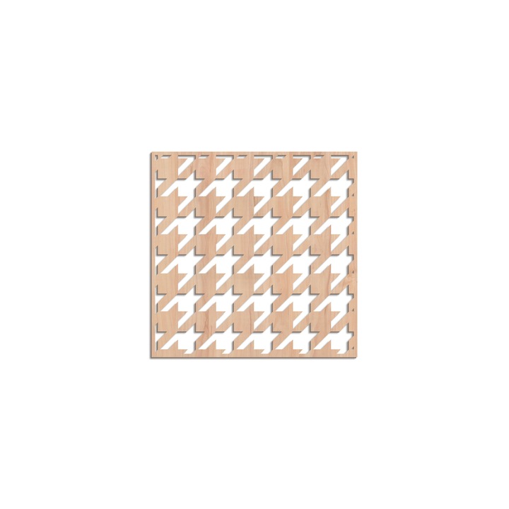 Panou decorativ traforat perete din mdf natur 4 mm. AV9 60x60 cm