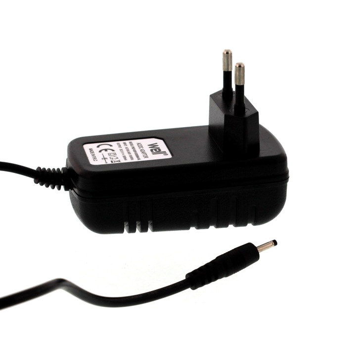 Incarcator pentru tableta AC/DC 12V 2000mA conector: 2.4x0.7x10 mm Well