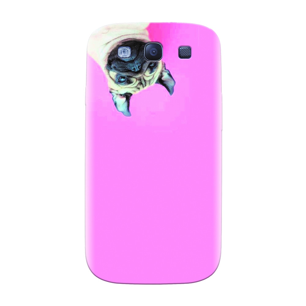 Husa silicon pentru Samsung Galaxy S3, Dog And Pink