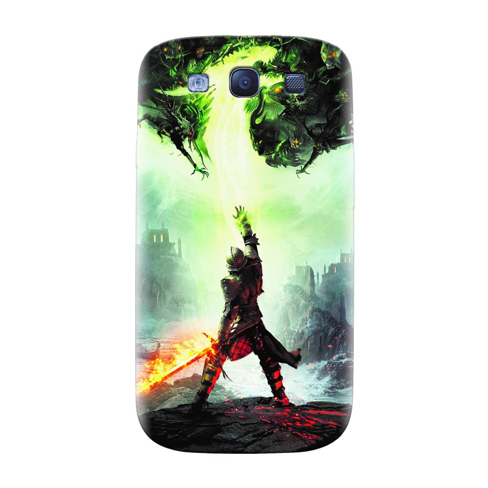 Husa silicon pentru Samsung Galaxy S3, Green Dragon